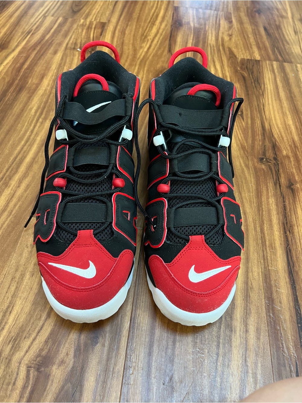 Nike Kids Red & Black Hoop-Style Sneakers